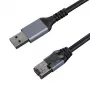 Internetkabel CAT6 UTP, USB3.0 Type-A - RJ45, 3m