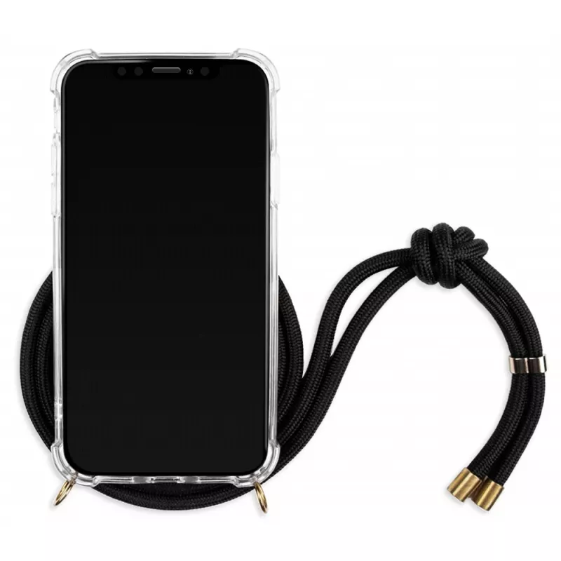 Lookabe telefoonhoesje met ketting voor iPhone X/XS, goud/zwart