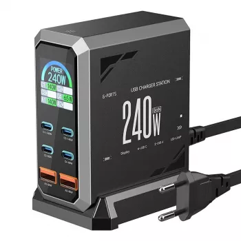 Blitzwolf BW-S31 2xUSB-A, 4xUSB-C, PD, 240W netlader