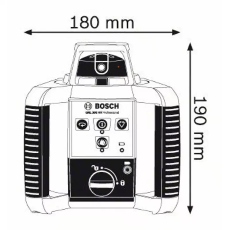 Bosch GRL 300 HV Professional rotatielaser 300 m 635 nm (< 1 mW)