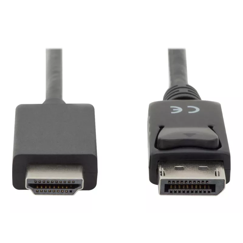 Adapterkabel DisplayPort 1.2 met vergrendeling 4K 60Hz UHD Type DP/HDMI A M/M zwart 2 m