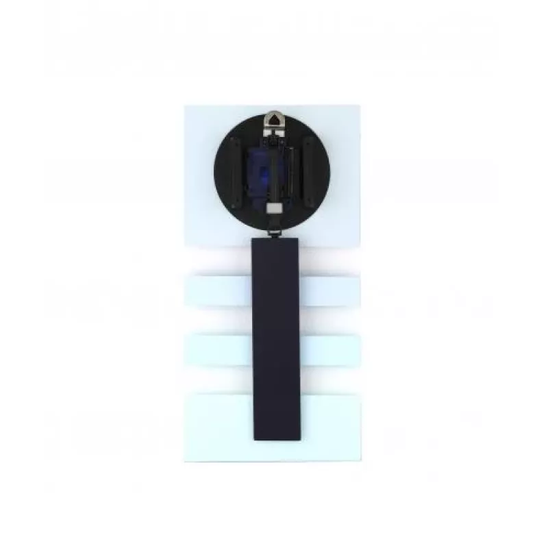 NeXtime klok 2855bl Bold Stripes, 38x19 cm, wand, blauw