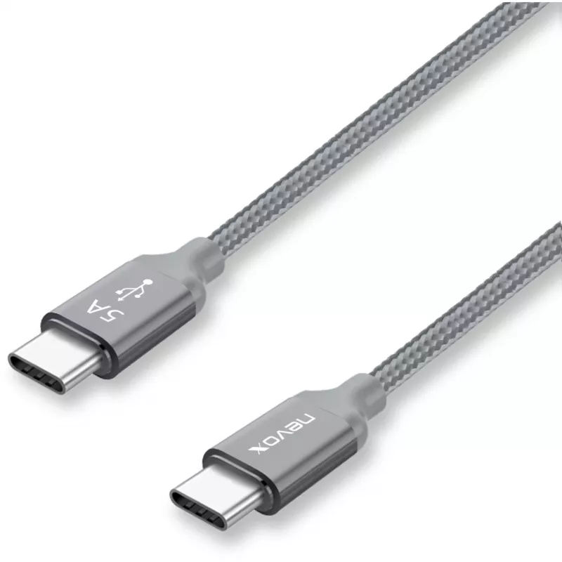 USB-kabel Nevox 1654 USB 2.0 2 m USB-C grijs zilver