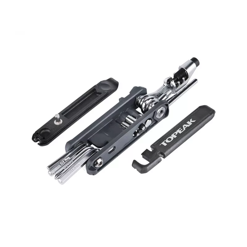 Multitool Topeak Hexus X zwart roestvrij staal 90mm