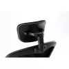 Bureaustoel top e shop DORY CZERŃ — gevoerde zitting, netrugleuning, 650×620 mm, hoogte tot 122 cm
