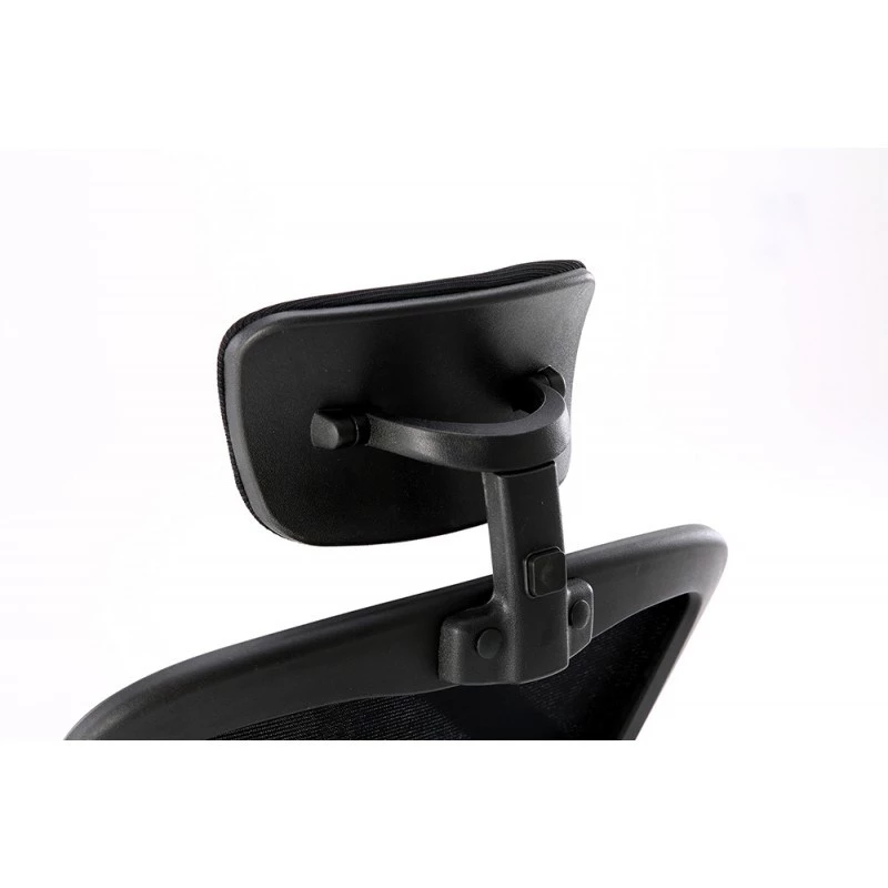 Bureaustoel top e shop DORY CZERŃ — gevoerde zitting, netrugleuning, 650×620 mm, hoogte tot 122 cm