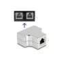 DeLOCK RJ45 splitter T-adapter 1 x RJ45 bus naar 2 x RJ45 bus Cat.5e STP