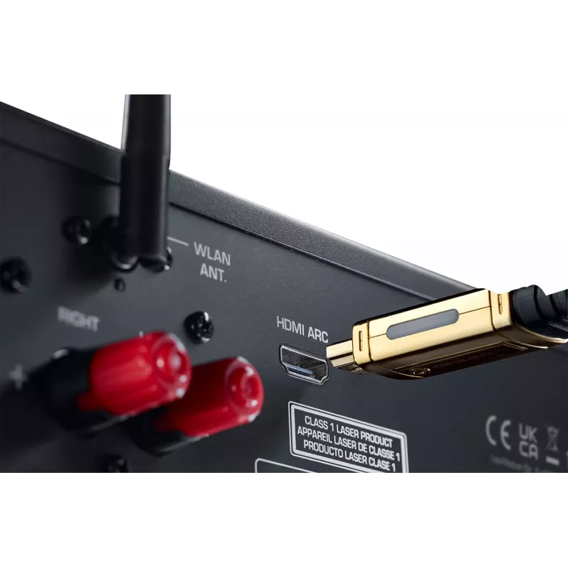 Stereo-receiver Magnat MC 400 — 2.0 kanalen, 40 W per kanaal, cd-speler, Wi-Fi, Bluetooth, DAB/FM, ethernet (zwart)