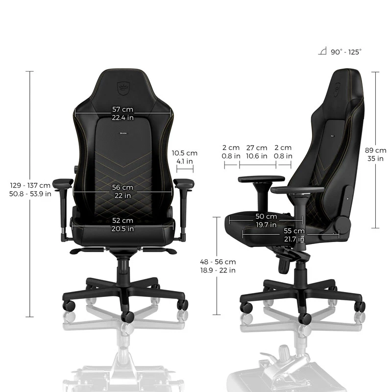 noblechairs HERO gamingstoel - zwart/goud