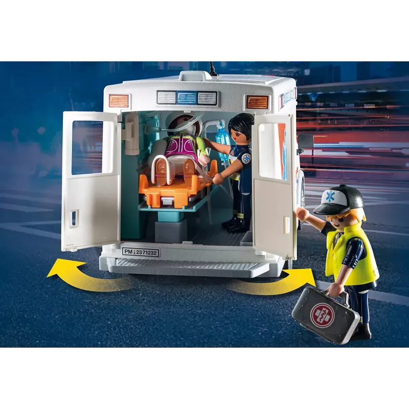 Speelgoedambulance PLAYMOBIL 71232 — meerkleurig, voor 4–10 jaar, AAA-batterij