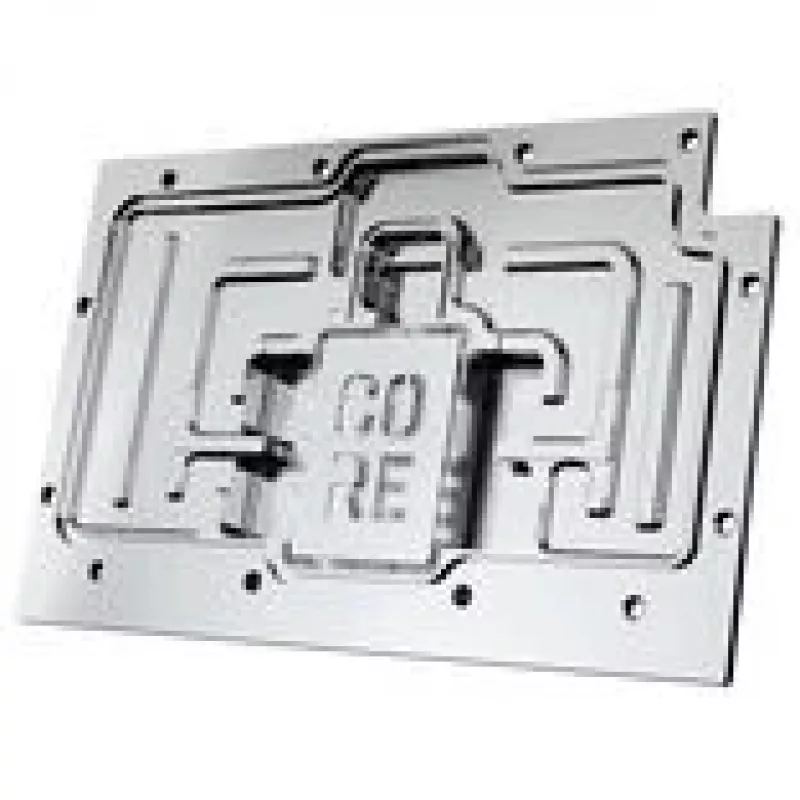 Vloeistofkoelblok Alphacool Core RX 9070 XT Swift+ transparant chroom voor GPU