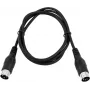 MIDI-kabel 5-polig Omnitronic 1,2 m – symmetrische DIN-stekker voor MIDI-apparaten