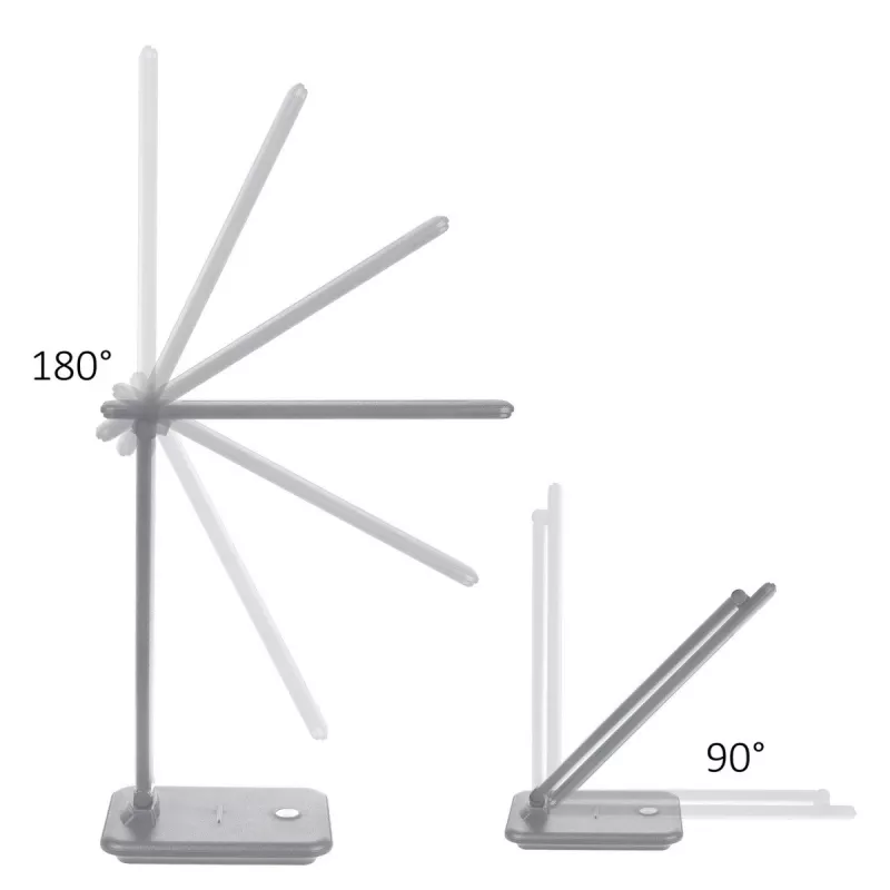 LED-bureaulamp MACLEAN MCE614W 9 W, wit, kantelbaar en dimbaar