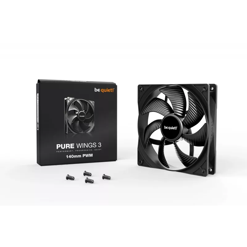 be quiet! Pure Wings 3 140mm PWM computerbehuizingsventilator 14 cm zwart 1 stuks