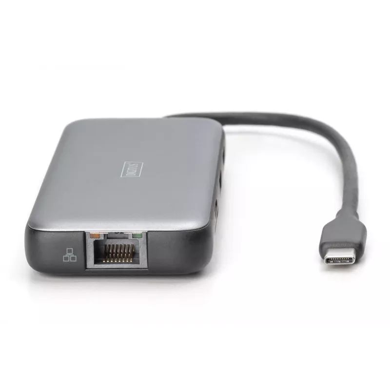 USB-C-dockingstation Digitus DA-70915 8-voudig 100W Power Delivery