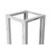 LANBERG 19 inch open rack 27U 600x800 mm grijs, 27U open-frame serverrack