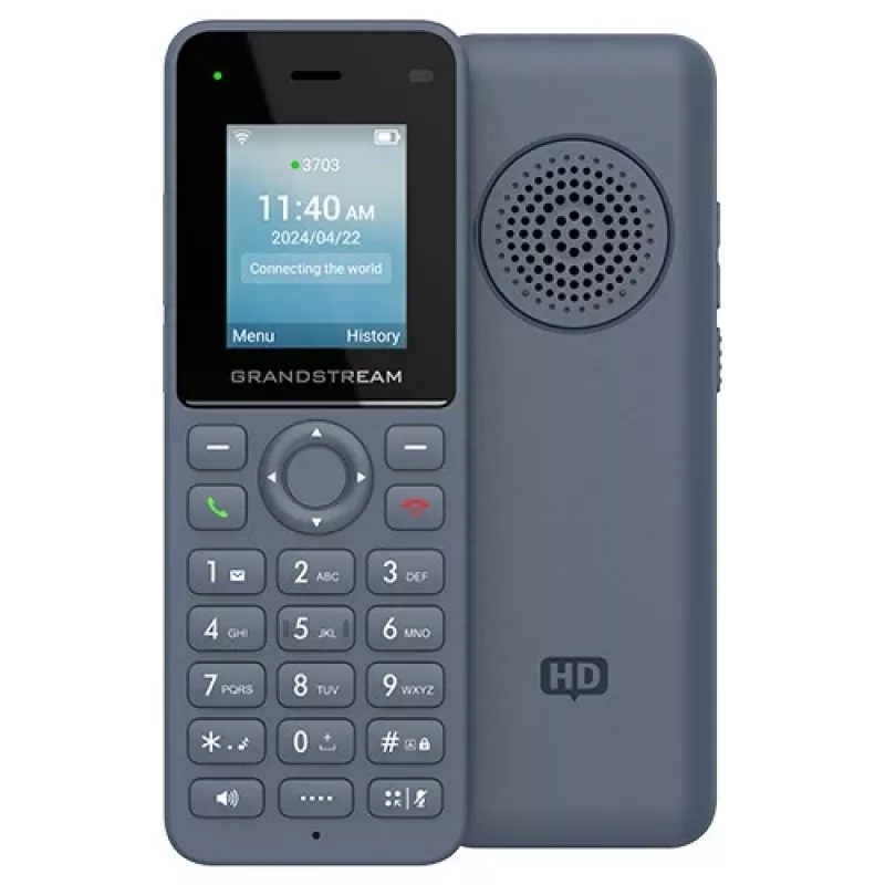 Grandstream Networks WP816 IP-telefoon antraciet 2 lijnen LCD Wi-Fi