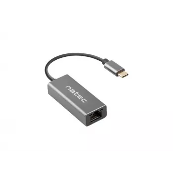 NATEC Cricket USB 3.2 Gen 1 Type-C grijs Ethernet-hub 1000 Mbit/s