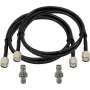 Coax-antennekabel Omnitronic TNC-set 10 m, TNC-stekker–bus, 10 meter