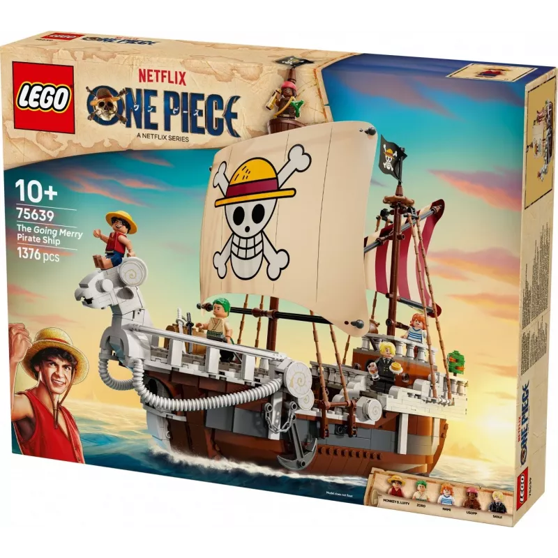 LEGO-set The Going Merry piratenschip 75639 — One Piece steenmodel