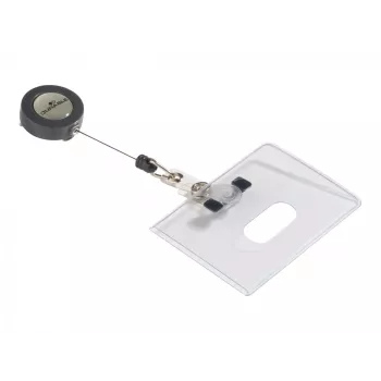 Durable 8016 liggende badgehouder transparant 10 stuks