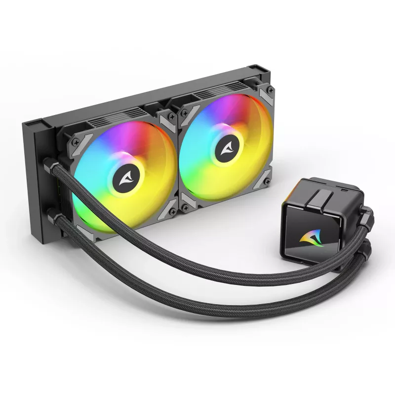 CPU-waterkoeler Sharkoon S50 ARGB, zwart