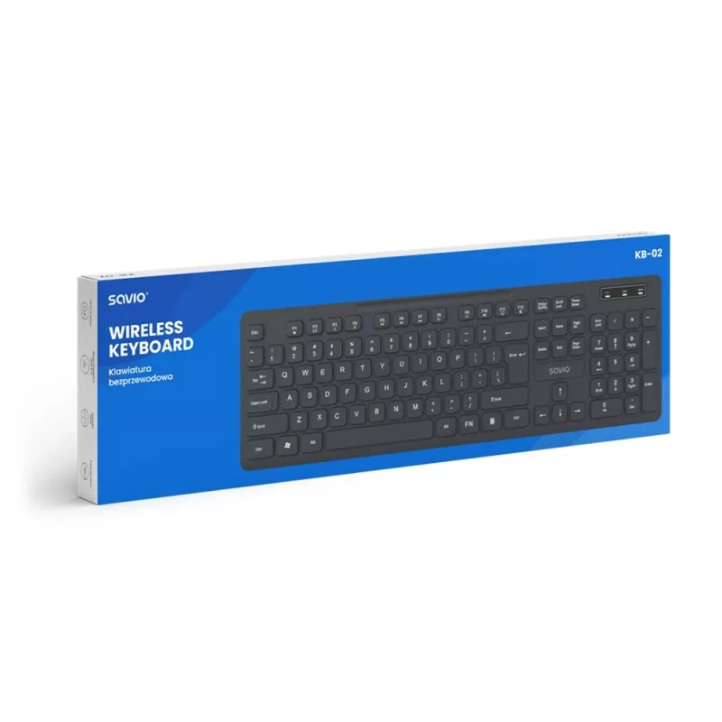 Savio KB-02 toetsenbord home/office USB QWERTY zwart