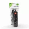 Gembird EG-PSU3-01 stroomverlengsnoer 0,6 m 3 AC-uitgangen binnen zwart