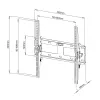 Techly 23-55 inch wandbeugel voor LED LCD TV kantelbaar ICA-PLB 131M