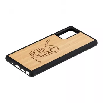 Beschermhoes man and wood voor Samsung Galaxy Note 20 met katten- en vissenprint