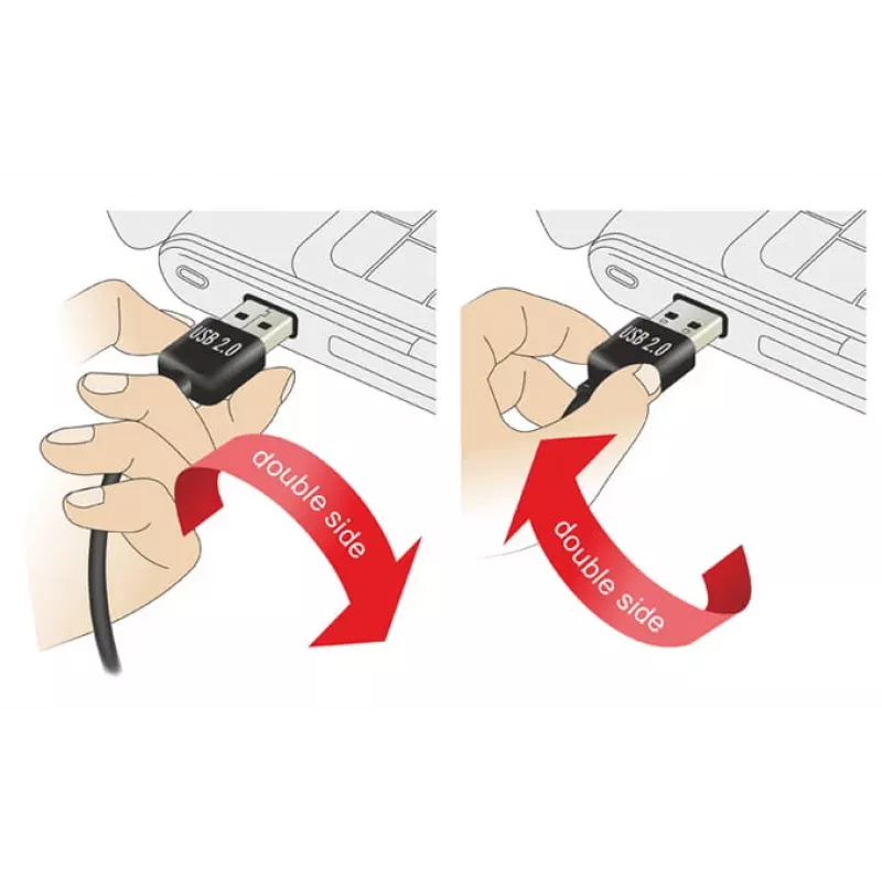 USB-kabel DeLOCK 3m USB 2.0 A - Mini-USB m/m
