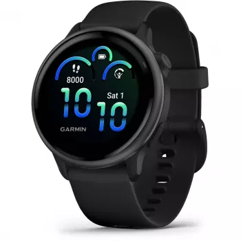 Garmin vívoactive 6 3,05 cm (1,2) AMOLED 42 mm digitaal 390 x 390 pixel touchscreen zwart Wi-Fi GPS (satelliet)