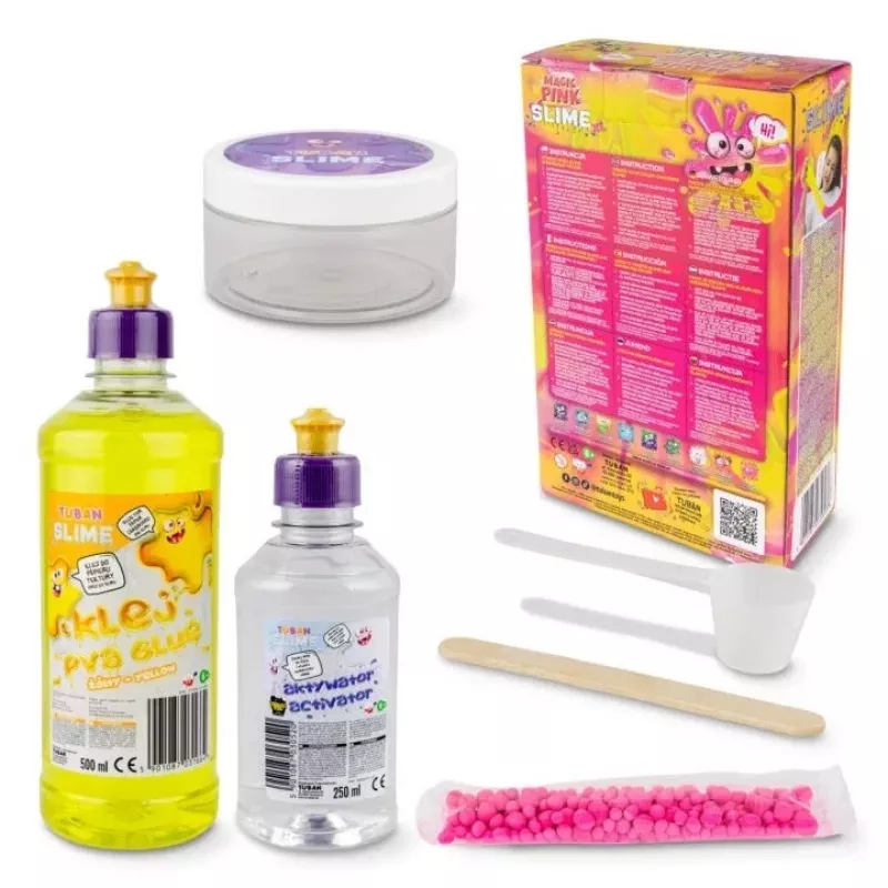 Slime DIY-set TUBAN TU3569 — Magic Pink XL, niet-giftig, veilig voor kinderen