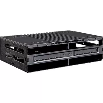 ICY DOCK - MB024SP-B - flexiDOCK dragerloze 4x 2,5 SAS/SATA SSD/HDD wisselbehuizing voor het 5,25 vak