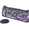 Draadloze toetsenbord- en muisset CANYON HSET-W6 Kitty Edition – paars