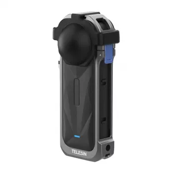 Beschermende aluminium behuizing voor Insta360 X5 van Telesin — hardcase-cover, model S6-FMS-19-TIS