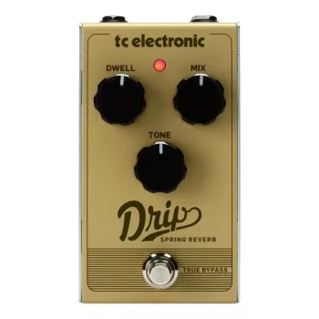Gitaar-effectpedaal TC Electronic Drip Spring Reverb — compact ontwerp, true bypass