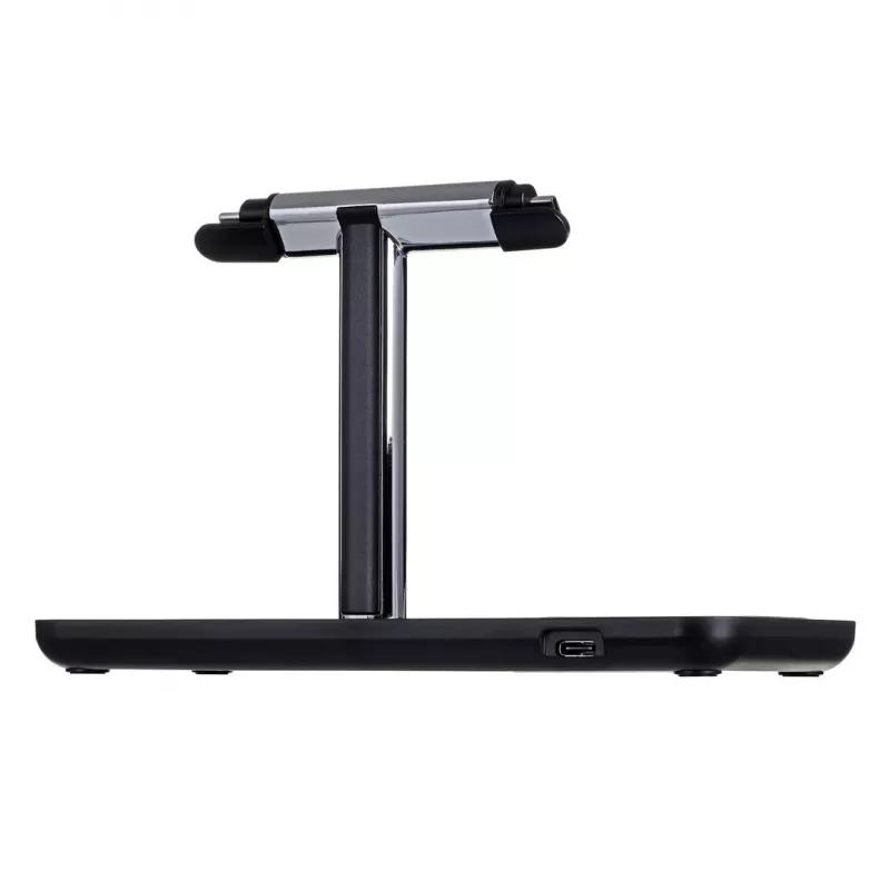 Vrijstaand oplaadstation UNITEK P1212A 15 W draadloos ABS zwart zilver