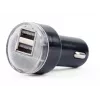 Auto-oplader Gembird EG-U2C2A-CAR-02, 12–24V ingang, 5V/2,1A uitgang, 2× USB 2.0, zwart