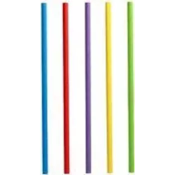 100 PAPSTAR rietjes bont gesorteerd (88481)