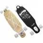 Longboard Muuwmi Lights GLOW ABEC 7 met lichtgevende wielen, zwart/groen