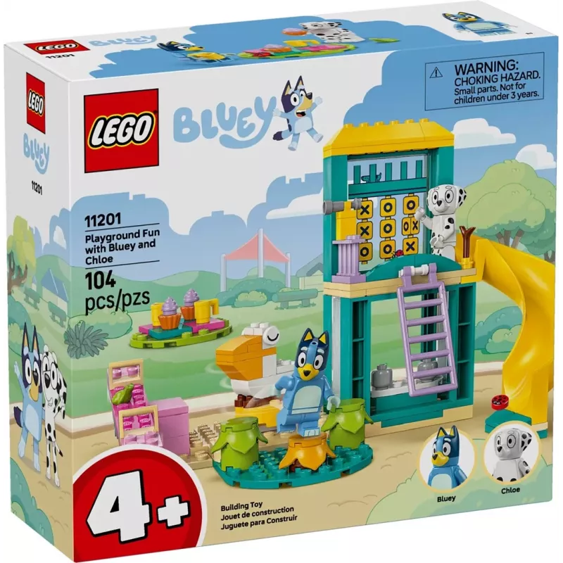 LEGO Bricks set 11201 speelplaatsplezier met Blue en Chloe – minifiguren, speelscène