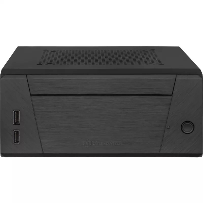 SilverStone MILO ML10 - USFF - Mini-ITX - zonder voeding - zwart - USB/audio (SST-ML10B)