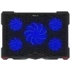 Tellur koelpad Basic 17, 5 ventilatoren, LED, zwart