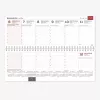 Horizontale tafelkalender Memo PVC 2026m. Zwart