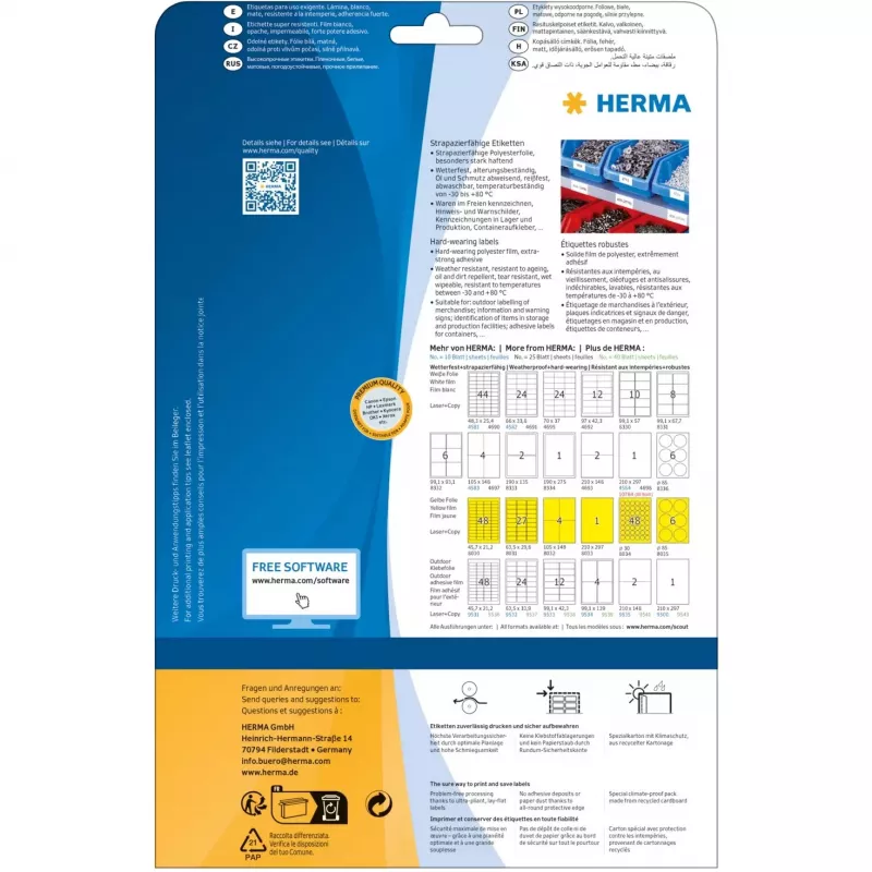 Herma 8035 geel