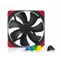 140 mm Noctua NF-A14 PWM chromax.zwart.swap behuizingsventilator, 12V, 300–1500 RPM, PWM, 140,2 m³/h, 24,6 dB