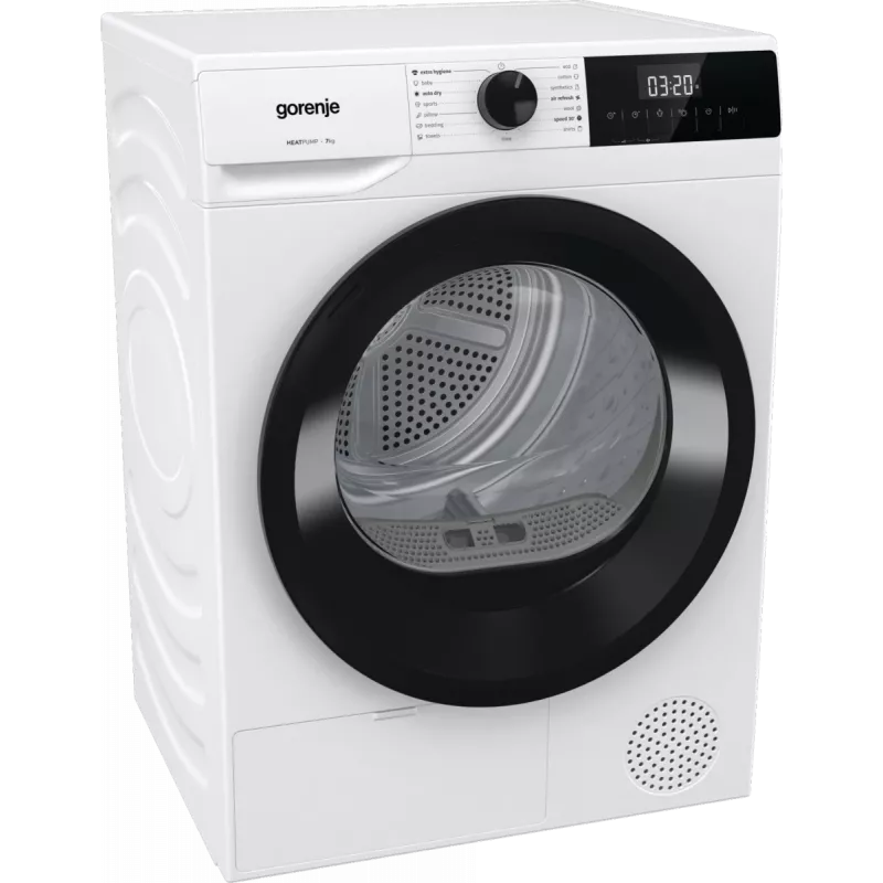 Gorenje wasdroger | D2HNE7E | energie-efficiëntieklasse E | frontlader | 7 kg | warmtepomp | LED | diepte 51 cm | wit