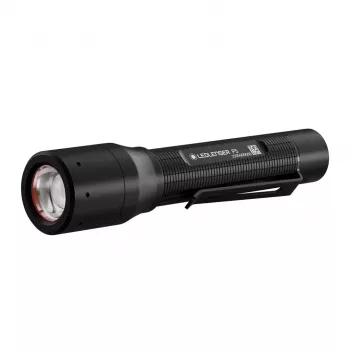 Handzaklamp Ledlenser P5 zwart, LED, 140 lm, AA-batterij, IP54, aluminium, zakclip