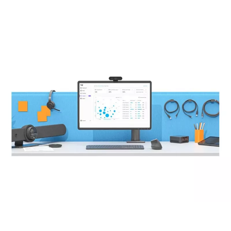 Bundel LOGITECH Tap Controller bedraad met Cat5e Kit+AIS Intel Core i5-1350P 16GB 250GB+montageset voor videoconferenties